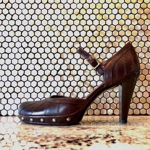 Stuart Weitzman Studded Leather Pumps